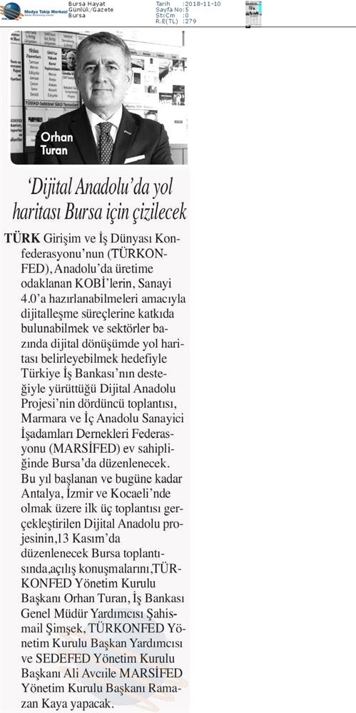 Dijital Anadolu Toplantısı Medya Yansimalari 13 Kasim Bursa - 3