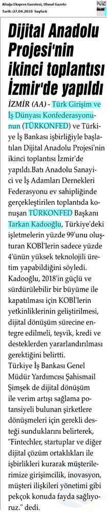 Dijital Anadolu Toplantısı Medya Yansimalari 25 Nisan 2018 Izmir - 8