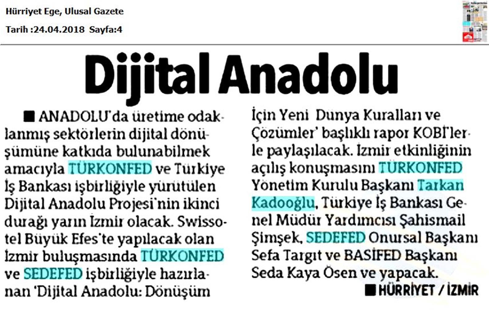Dijital Anadolu Toplantısı Medya Yansimalari 25 Nisan 2018 Izmir - 17