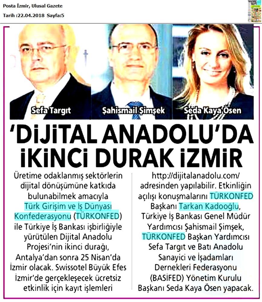 Dijital Anadolu Toplantısı Medya Yansimalari 25 Nisan 2018 Izmir - 18