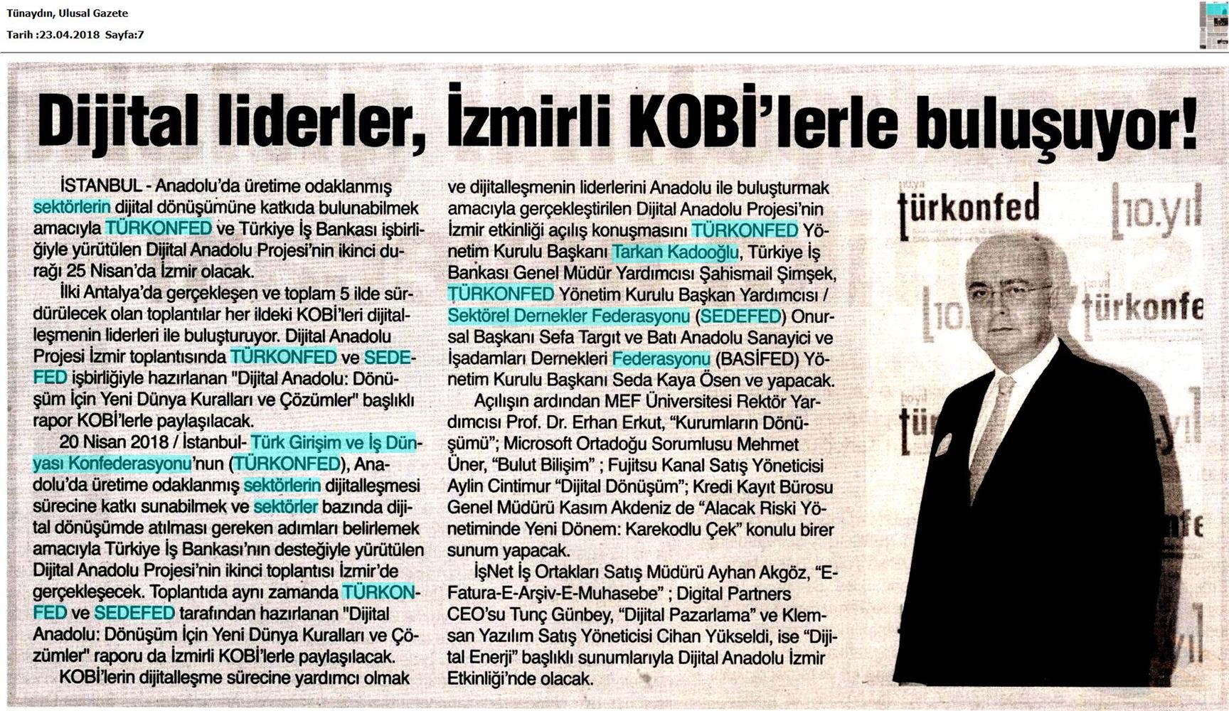 Dijital Anadolu Toplantısı Medya Yansimalari 25 Nisan 2018 Izmir - 29