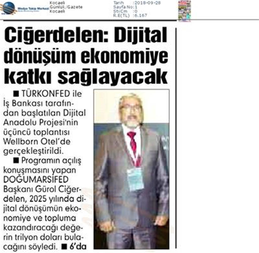 Dijital Anadolu Toplantısı Medya Yansimalari 26 Eylul 2018 Kocaeli - 4