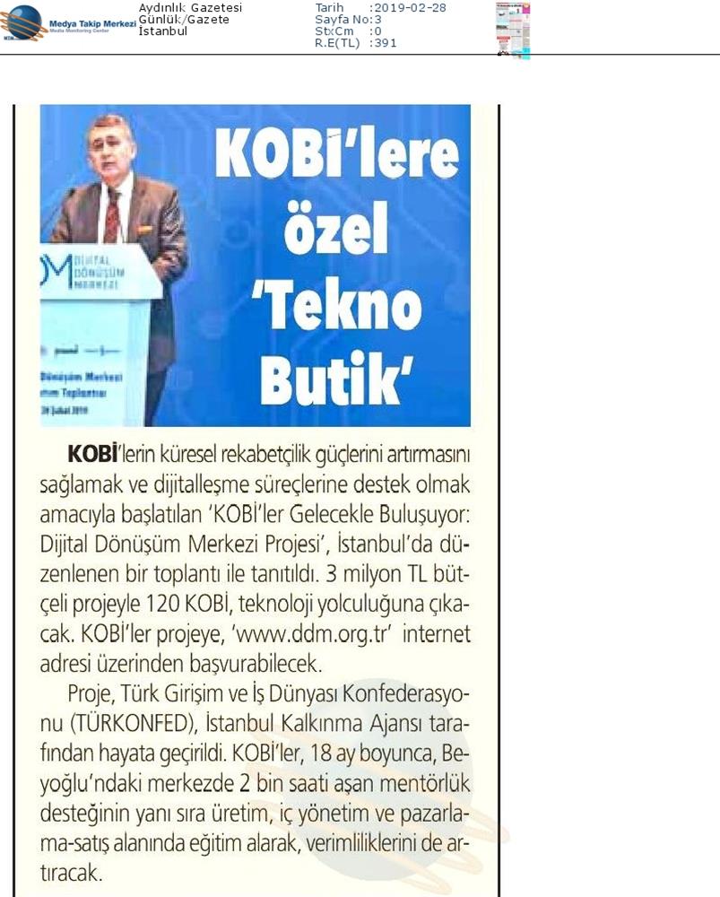 Dijital Dönüşüm Merkezi Tanitim Toplantısı Medya Yansimalari 26 Subat 2019 Istanbul - 5
