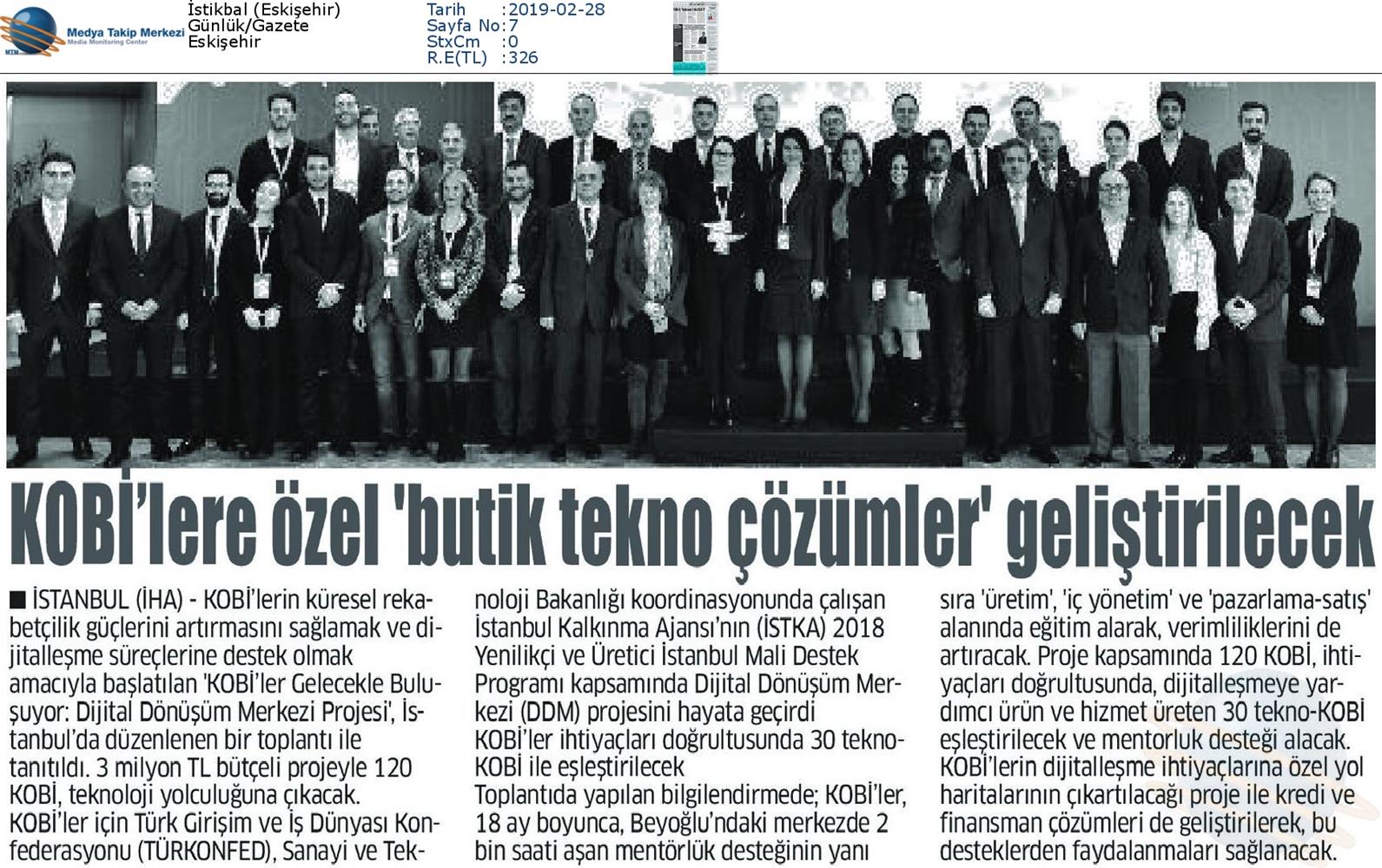 Dijital Dönüşüm Merkezi Tanitim Toplantısı Medya Yansimalari 26 Subat 2019 Istanbul - 24