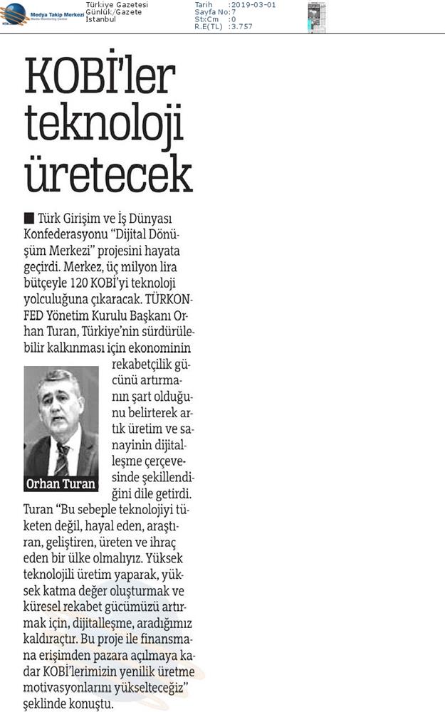 Dijital Dönüşüm Merkezi Tanitim Toplantısı Medya Yansimalari 26 Subat 2019 Istanbul - 25
