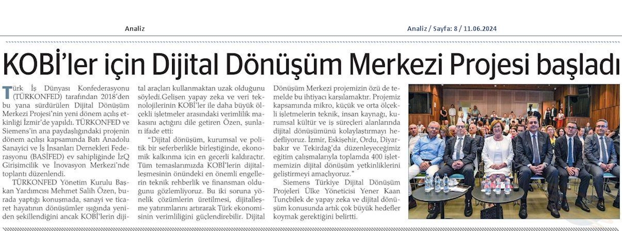 Dijital Dönüşüm Merkezi Yeni Donem Lansmani 05 Haziran 2024 Izmir - 6