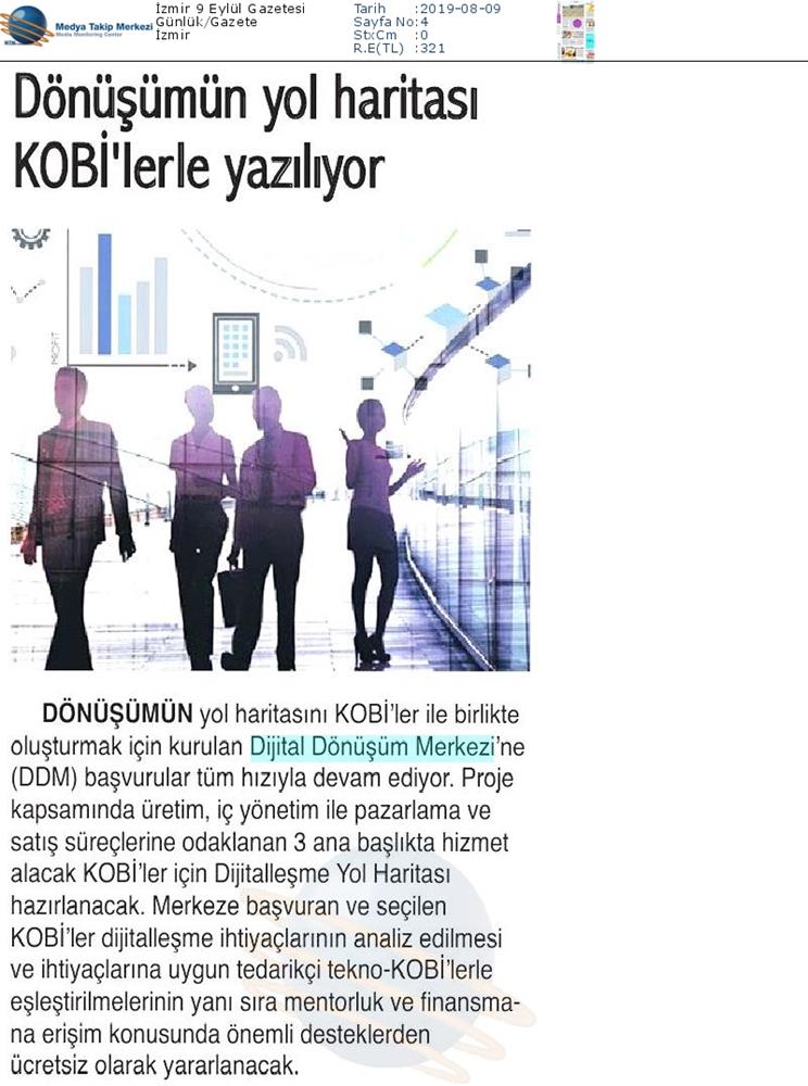 Dijital Dönüşüm Merkezine KOBİ Basvurulari Devam Ediyor Medya Yansimalari 7 Agustos 2019 - 7