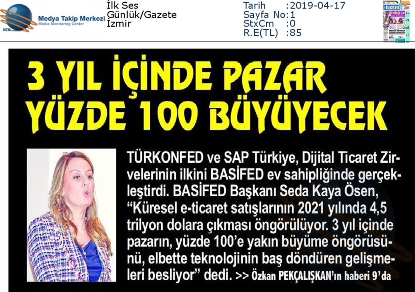 Dijital Ticaret Zirvesi Medya Yansimalari 16 Nisan 2019 Izmir - 1
