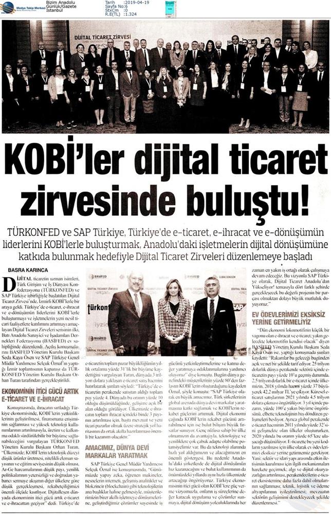 Dijital Ticaret Zirvesi Medya Yansimalari 16 Nisan 2019 Izmir - 4