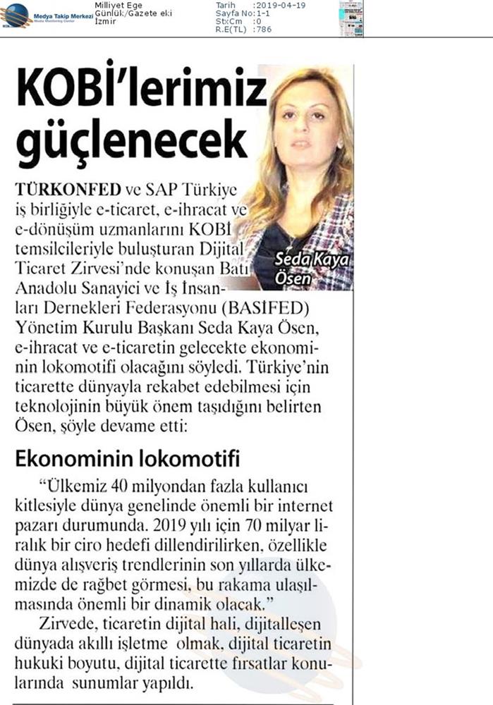 Dijital Ticaret Zirvesi Medya Yansimalari 16 Nisan 2019 Izmir - 17
