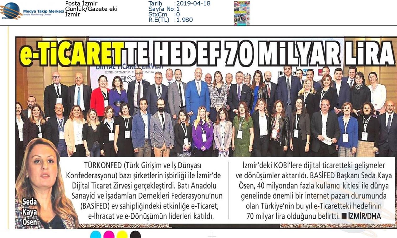 Dijital Ticaret Zirvesi Medya Yansimalari 16 Nisan 2019 Izmir - 18