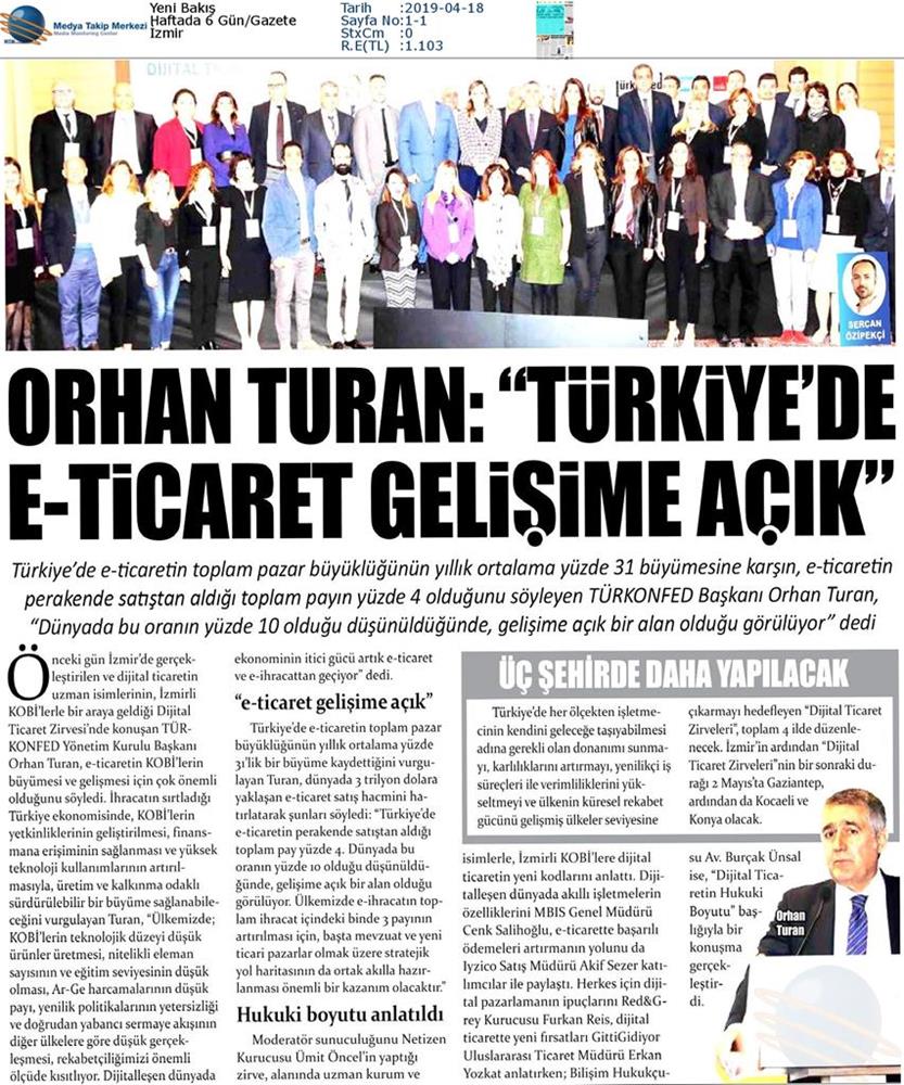 Dijital Ticaret Zirvesi Medya Yansimalari 16 Nisan 2019 Izmir - 25
