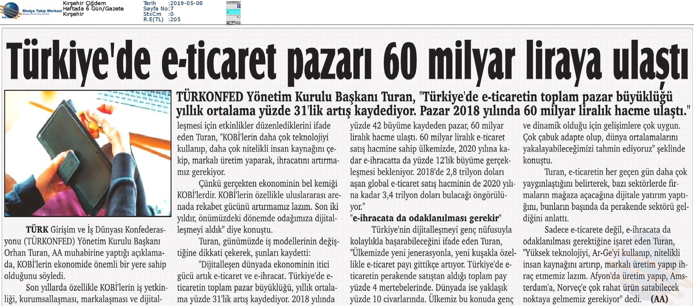 Dijital Ticaret Zirvesi Medya Yansimalari 2 Mayis 2019 Gaziantep - 14