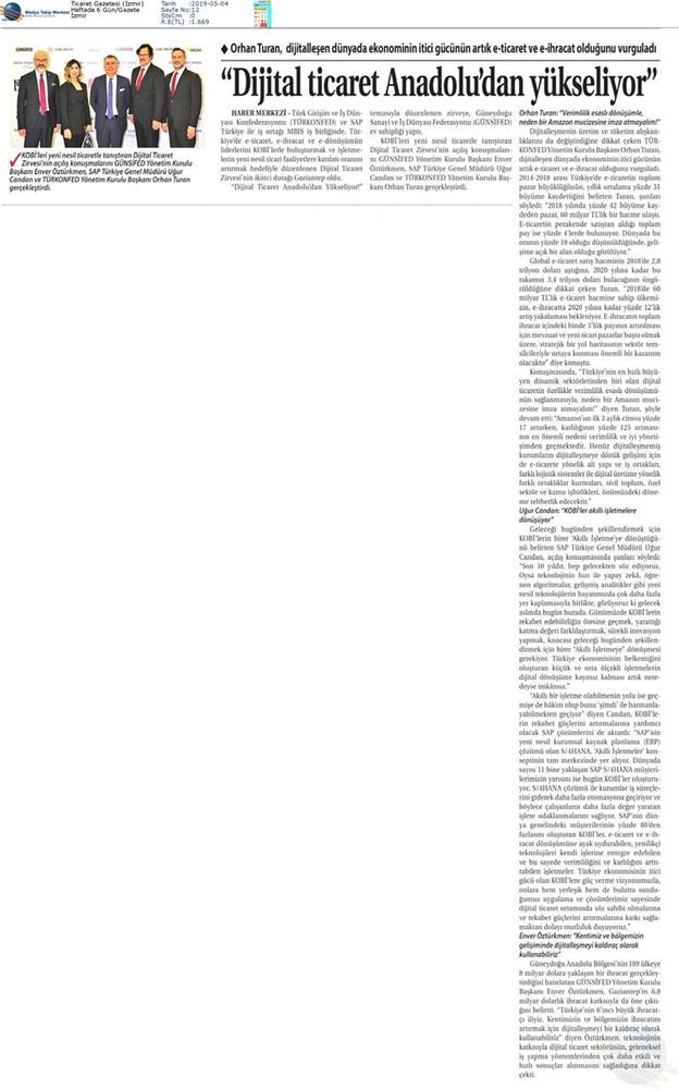 Dijital Ticaret Zirvesi Medya Yansimalari 2 Mayis 2019 Gaziantep - 21