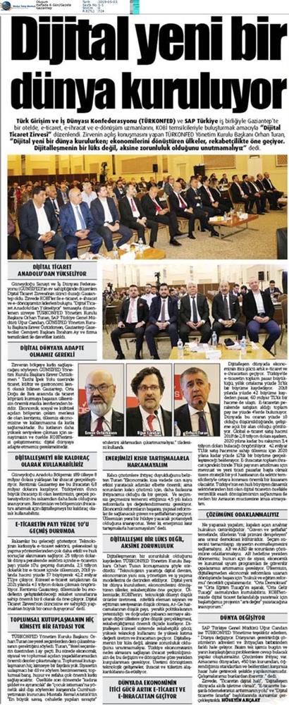 Dijital Ticaret Zirvesi Medya Yansimalari 2 Mayis 2019 Gaziantep - 47