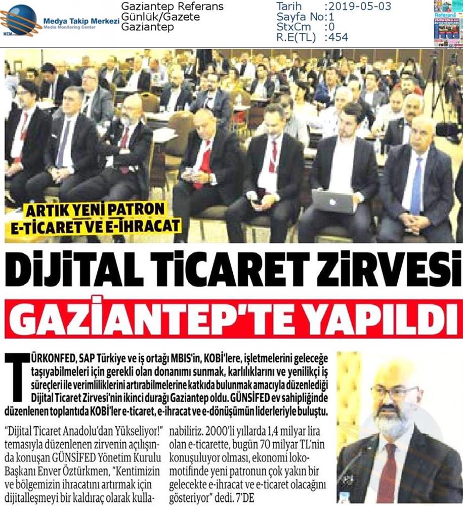 Dijital Ticaret Zirvesi Medya Yansimalari 2 Mayis 2019 Gaziantep - 49