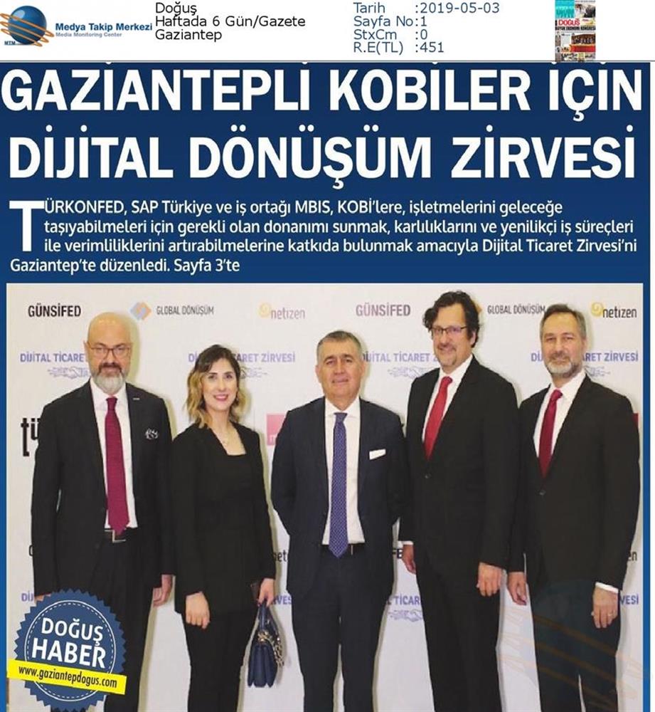 Dijital Ticaret Zirvesi Medya Yansimalari 2 Mayis 2019 Gaziantep - 50