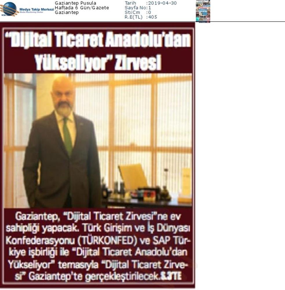 Dijital Ticaret Zirvesi Medya Yansimalari 2 Mayis 2019 Gaziantep - 51