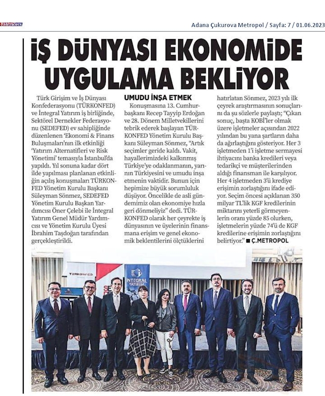 Ekonomi Finans Buluşmalari 30 Mayis 2023 Istanbul - 1