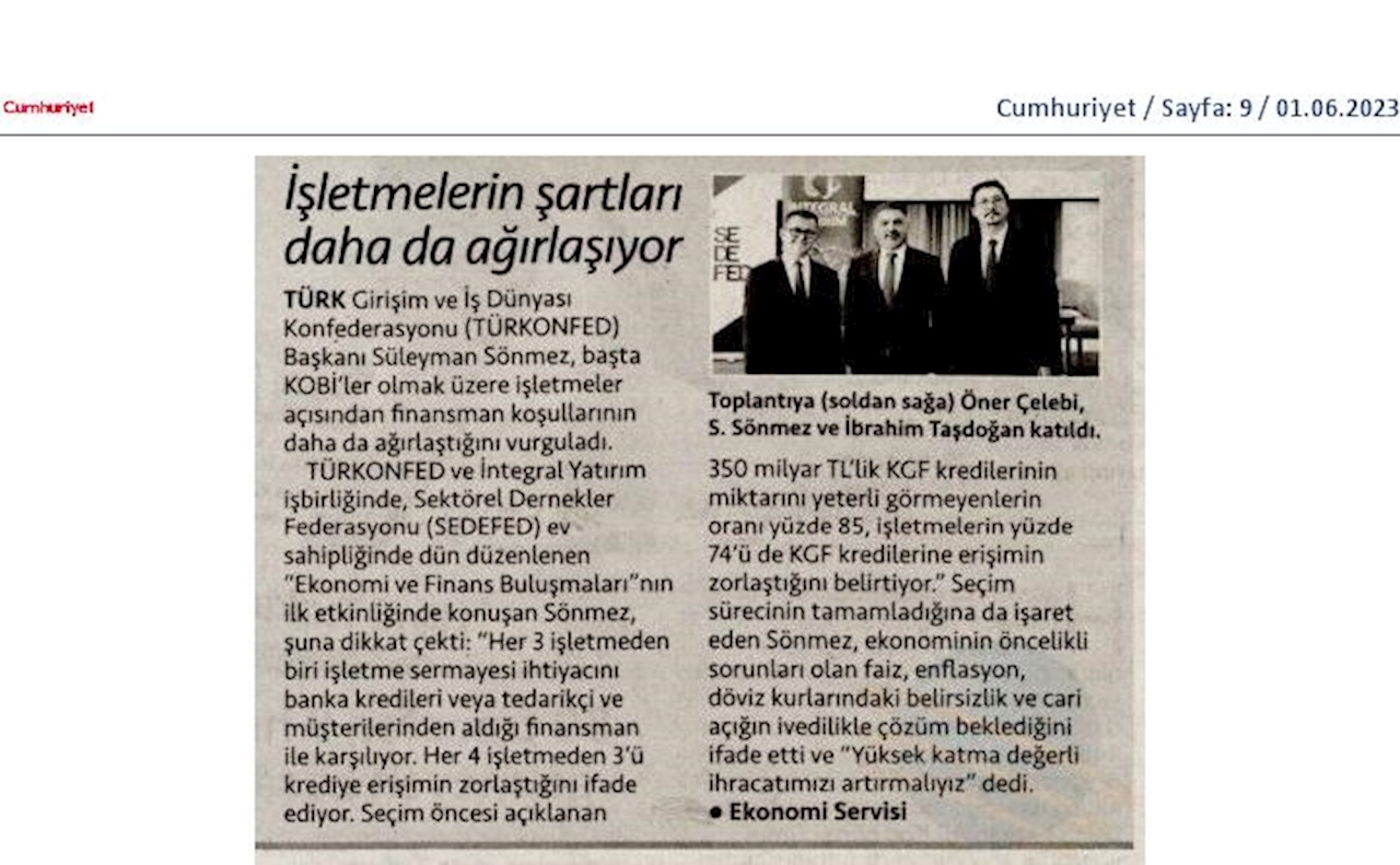 Ekonomi Finans Buluşmalari 30 Mayis 2023 Istanbul - 4