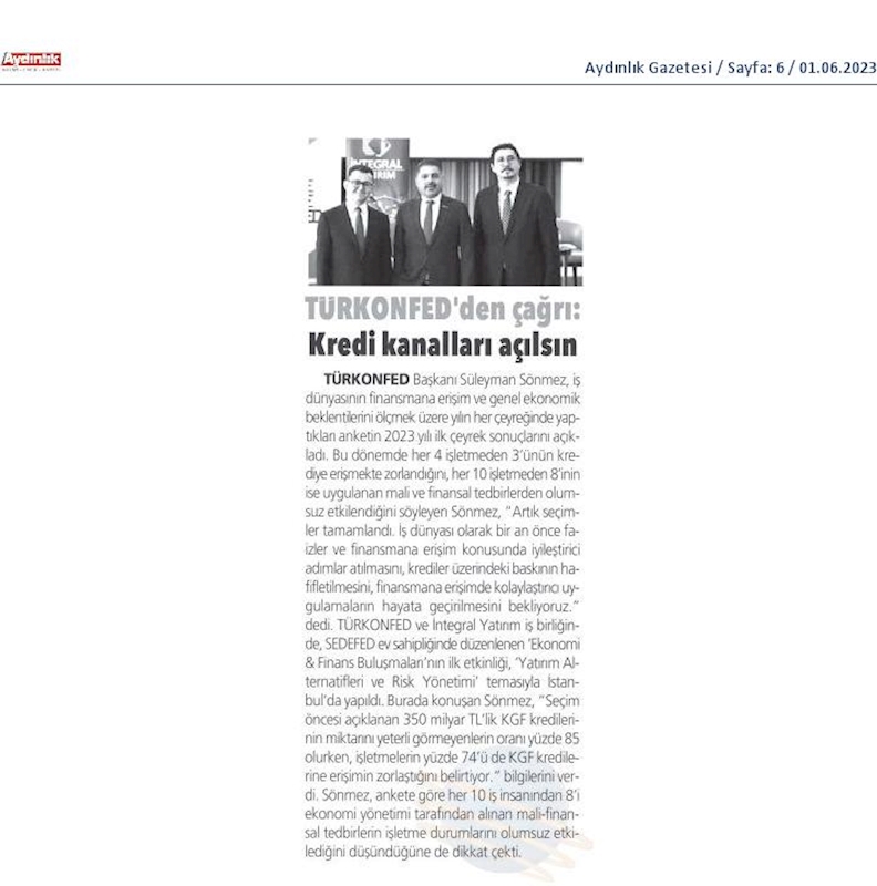 Ekonomi Finans Buluşmalari 30 Mayis 2023 Istanbul - 11