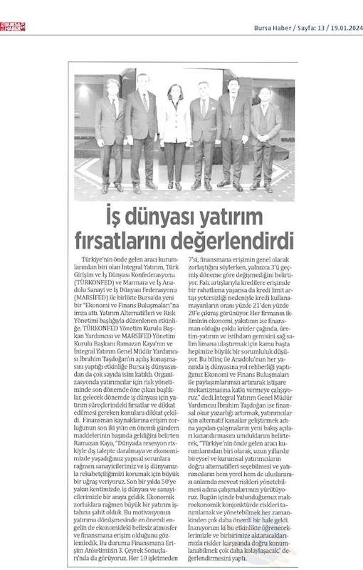Ekonomi Ve Finans Buluşmalari 16 Ocak 2024 Bursa - 3