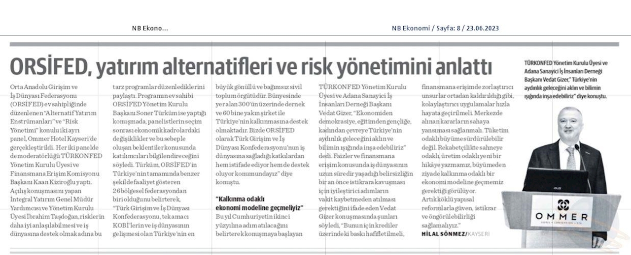 Ekonomi Ve Finans Buluşmalari 20 Haziran 2023 Kayseri - 1