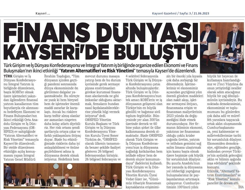 Ekonomi Ve Finans Buluşmalari 20 Haziran 2023 Kayseri - 5