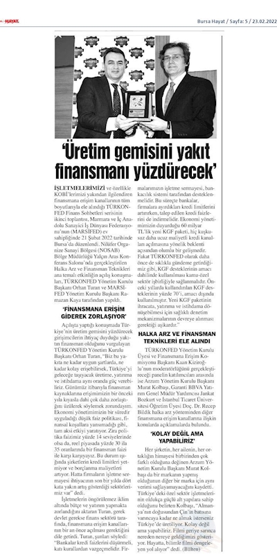 Finans Sohbetleri 21 Subat 2022 Bursa - 5