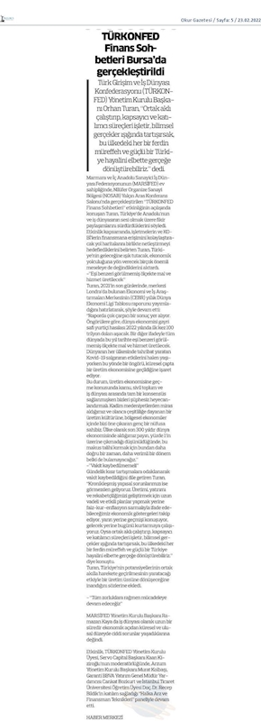 Finans Sohbetleri 21 Subat 2022 Bursa - 8