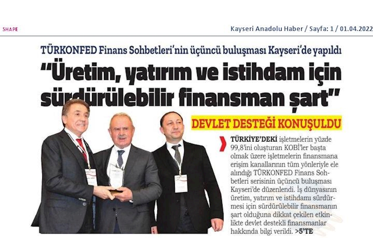 Finans Sohbetleri 30 Mart 2022 Kayseri - 1