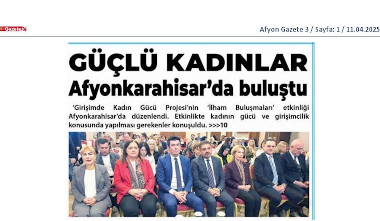 Girişimde Kadin Gucu 10 Nisan 2025 Afyonkarahisar - 4
