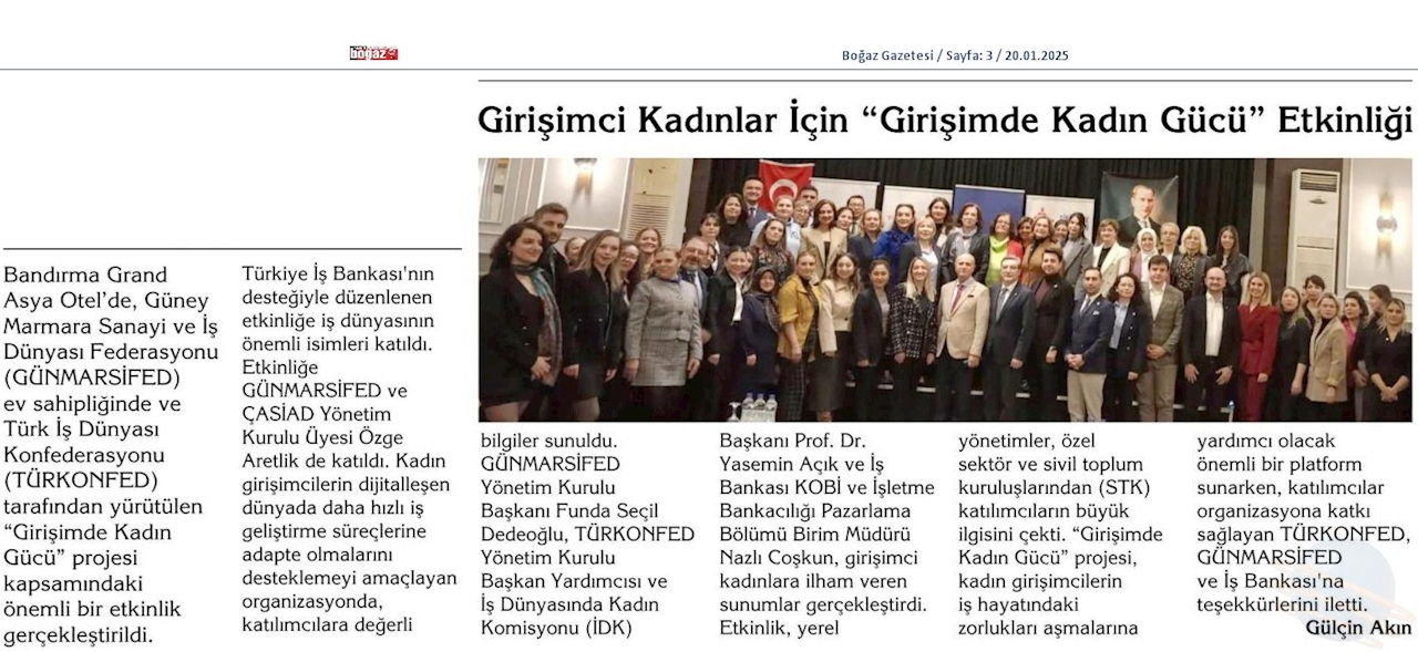 Girişimde Kadin Gucu 16 Ocak 2025 Bandirma - 7