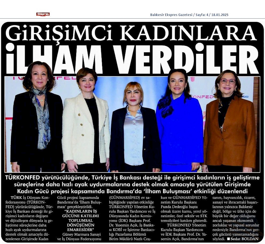 Girişimde Kadin Gucu 16 Ocak 2025 Bandirma - 10