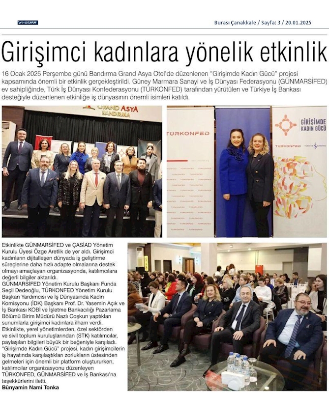 Girişimde Kadin Gucu 16 Ocak 2025 Bandirma - 14
