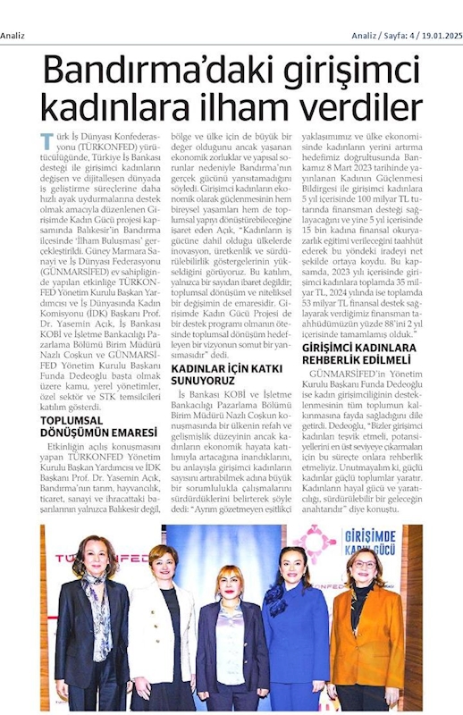 Girişimde Kadin Gucu 16 Ocak 2025 Bandirma - 17