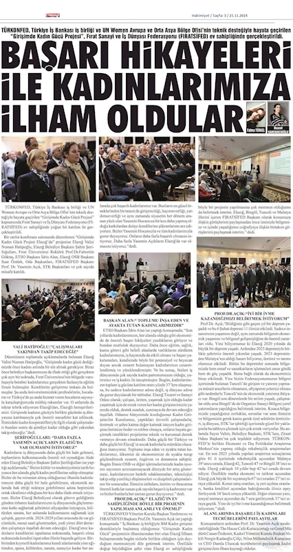 Girişimde Kadin Gucu 20 Kasim 2024 Elazig - 11