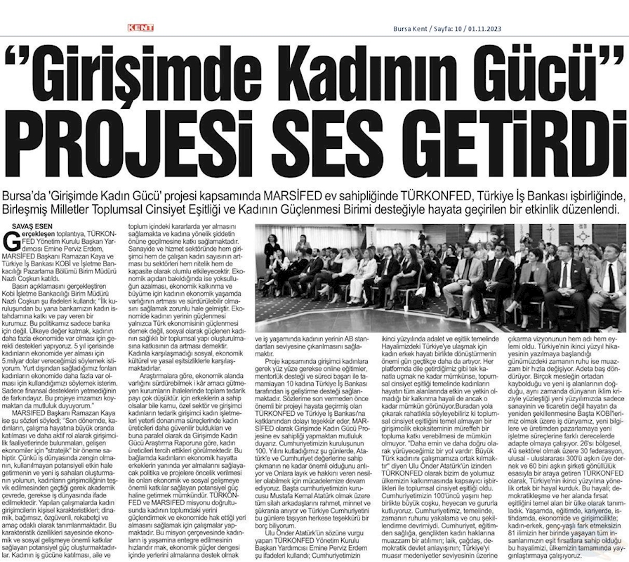Girişimde Kadin Gucu 31 Ekim 2023 Bursa - 1