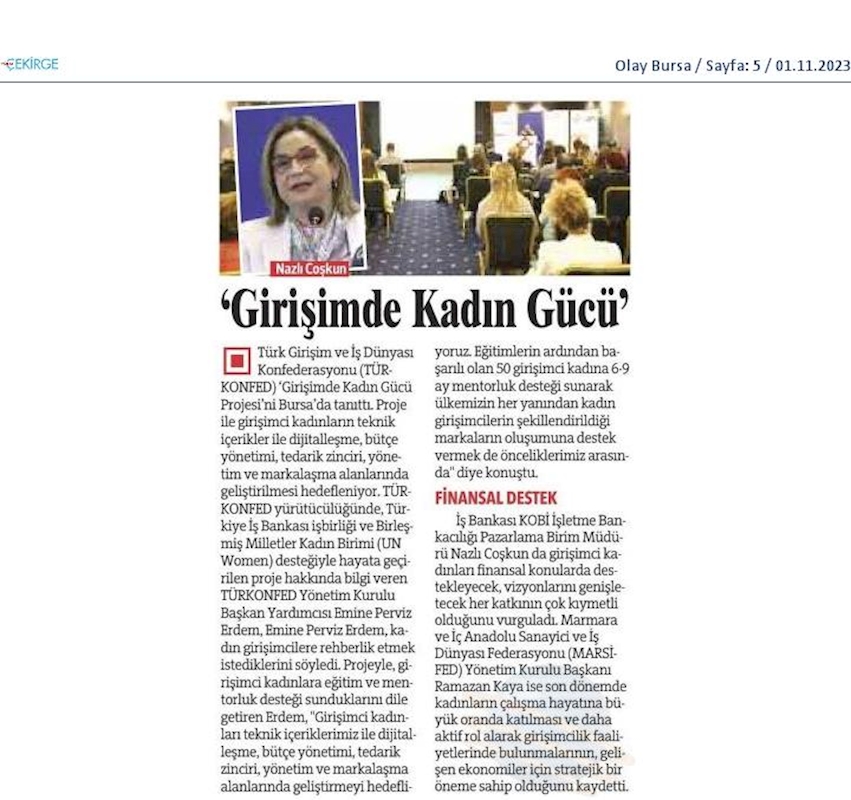 Girişimde Kadin Gucu 31 Ekim 2023 Bursa - 3