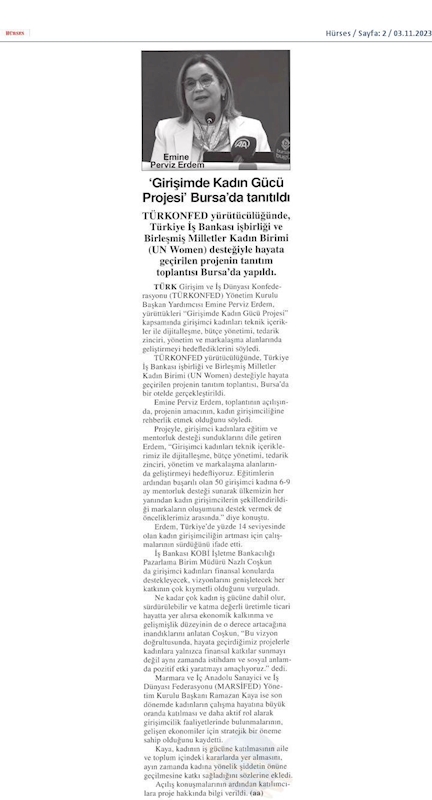 Girişimde Kadin Gucu 31 Ekim 2023 Bursa - 7