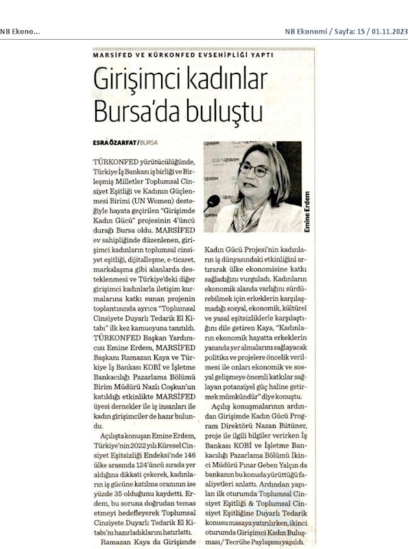 Girişimde Kadin Gucu 31 Ekim 2023 Bursa - 10