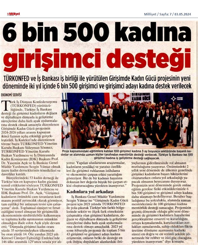 Girişimde Kadin Gucu 2024 Lansmani 30 Nisan 2024 Istanbul - 1