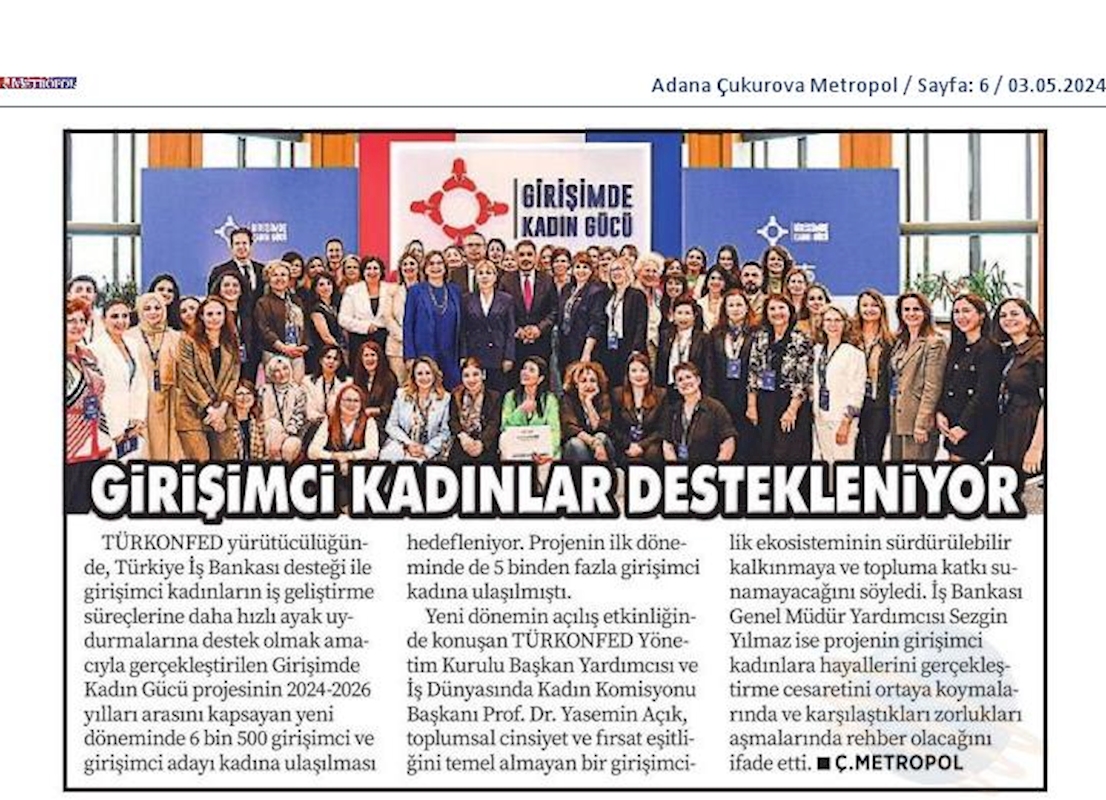 Girişimde Kadin Gucu 2024 Lansmani 30 Nisan 2024 Istanbul - 2