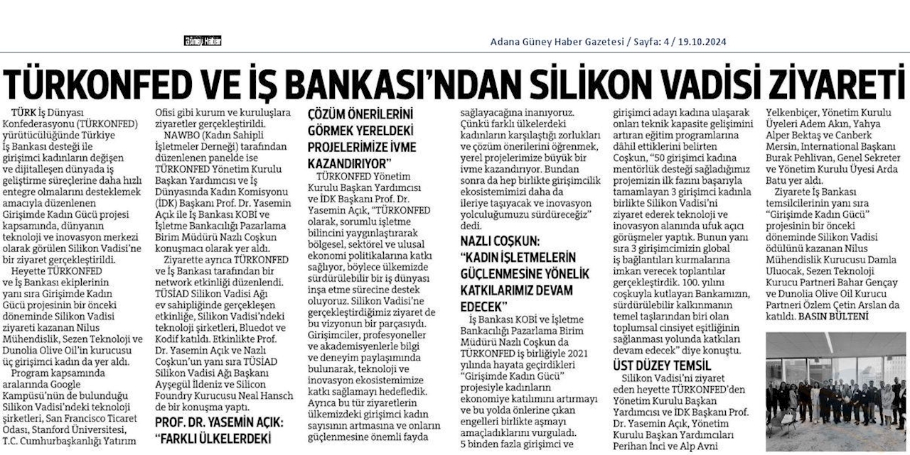 Girişimde Kadin Gucu Silikon Vadisi Ziyareti 5 Ekim 2024 Abd - 1