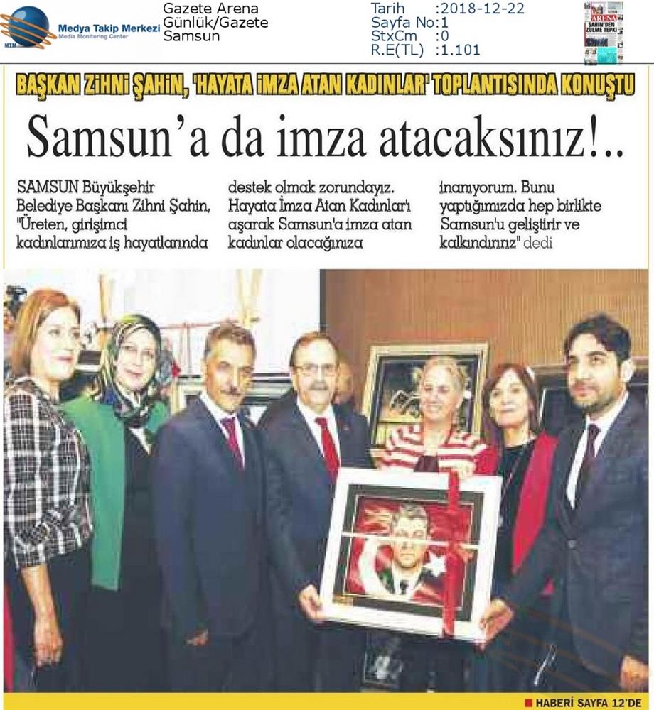 Hayata Imza Atan Kadinlar Toplantısı Medya Yansimalari 21 Aralik 2018 Samsun - 14