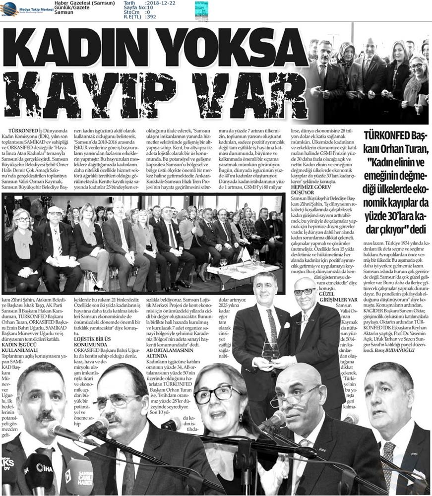Hayata Imza Atan Kadinlar Toplantısı Medya Yansimalari 21 Aralik 2018 Samsun - 17
