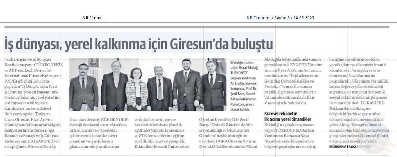 Is Dunyasi Icin Yerel Kalkinma Egitimi 2023 - 3