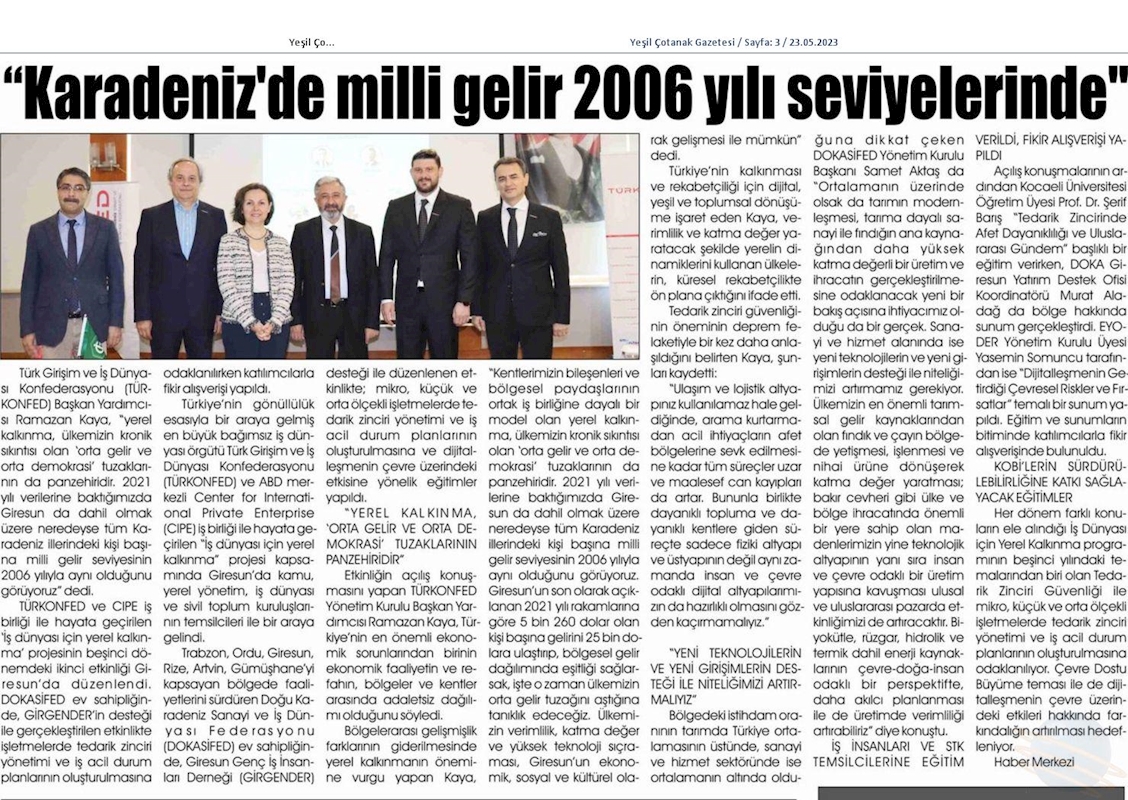 Is Dunyasi Icin Yerel Kalkinma Egitimi 2023 - 5