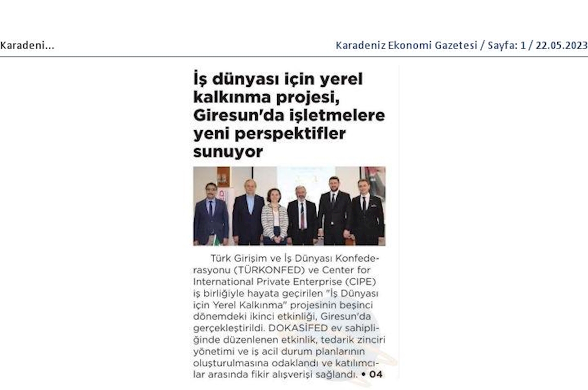 Is Dunyasi Icin Yerel Kalkinma Egitimi 2023 - 31