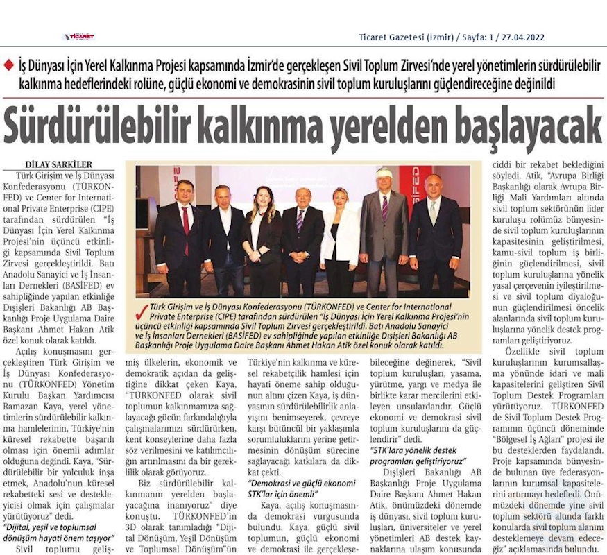 Is Dunyasi Icin Yerel Kalkinma Projesi - 4
